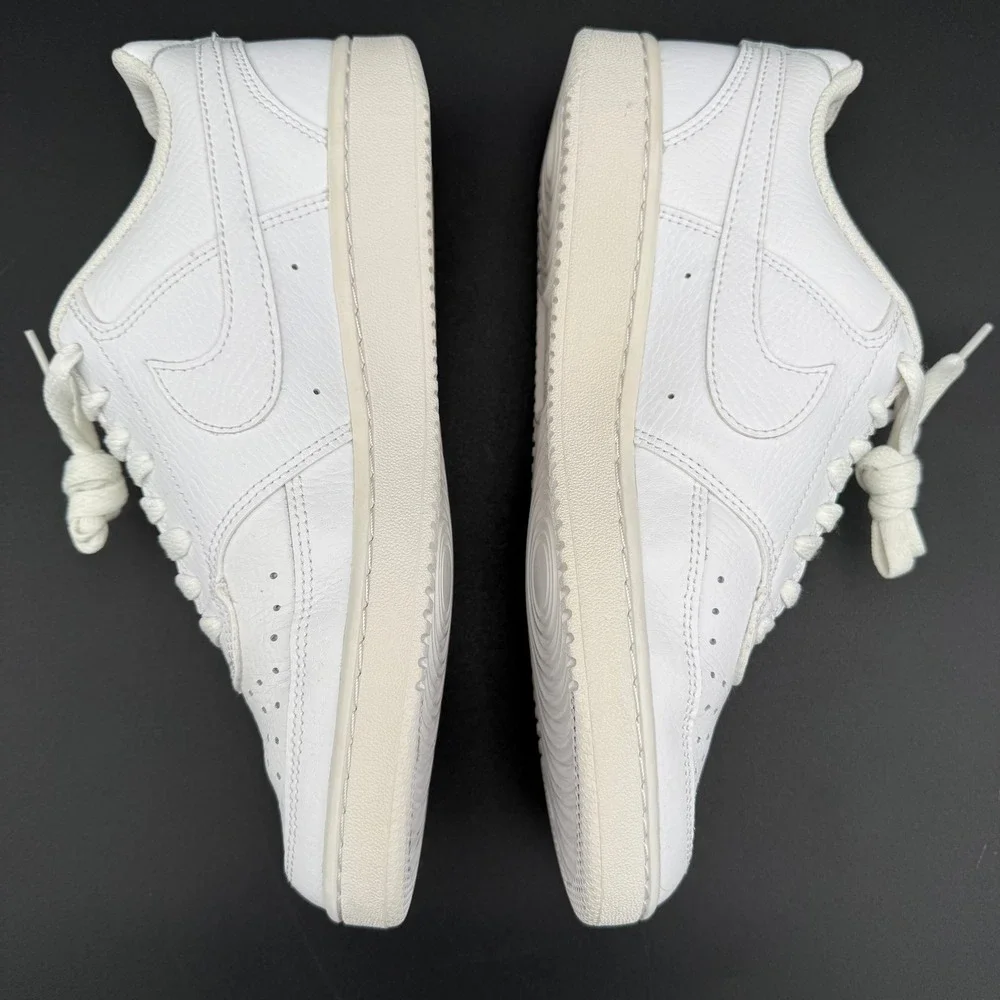 Nike Court‎ Vision Low Womens White Sneakers CD5434-100 Size 9